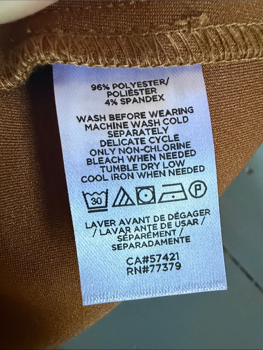 Ann Taylor Camel Panel A-Line Mini Skirt - Picture 6 of 6